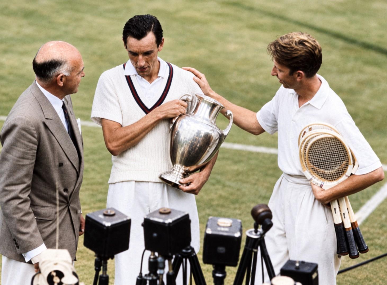 Fred Perry et Donald Budge à Forest Hills en 1936