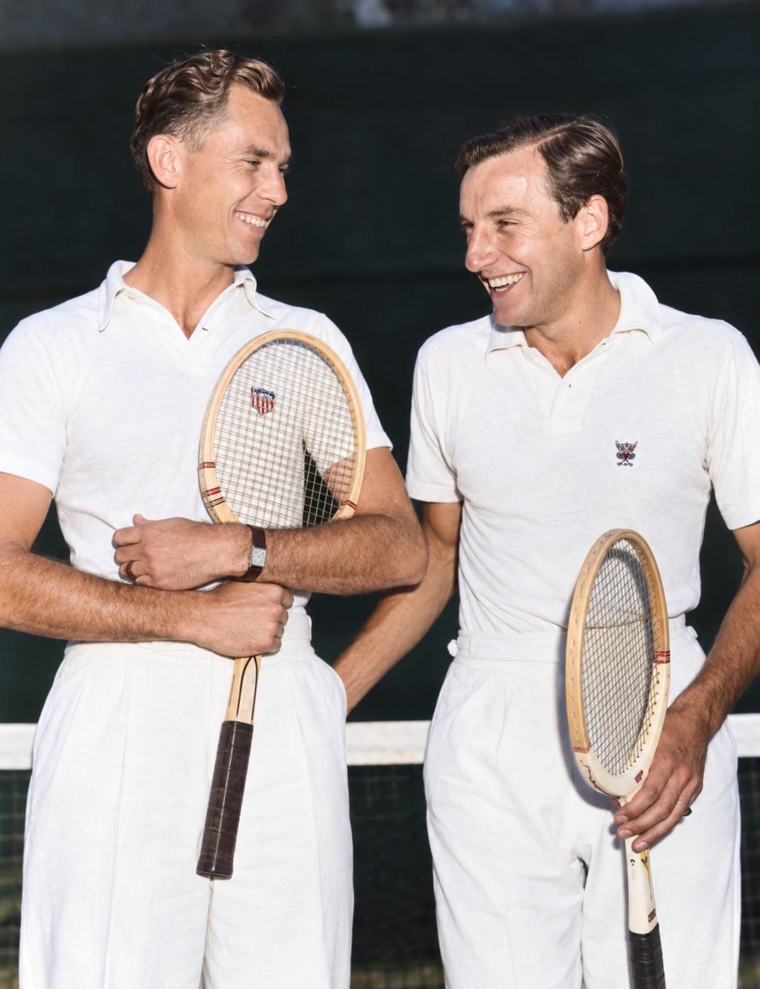 Ellsworth Vines et Fred Perry en 1937