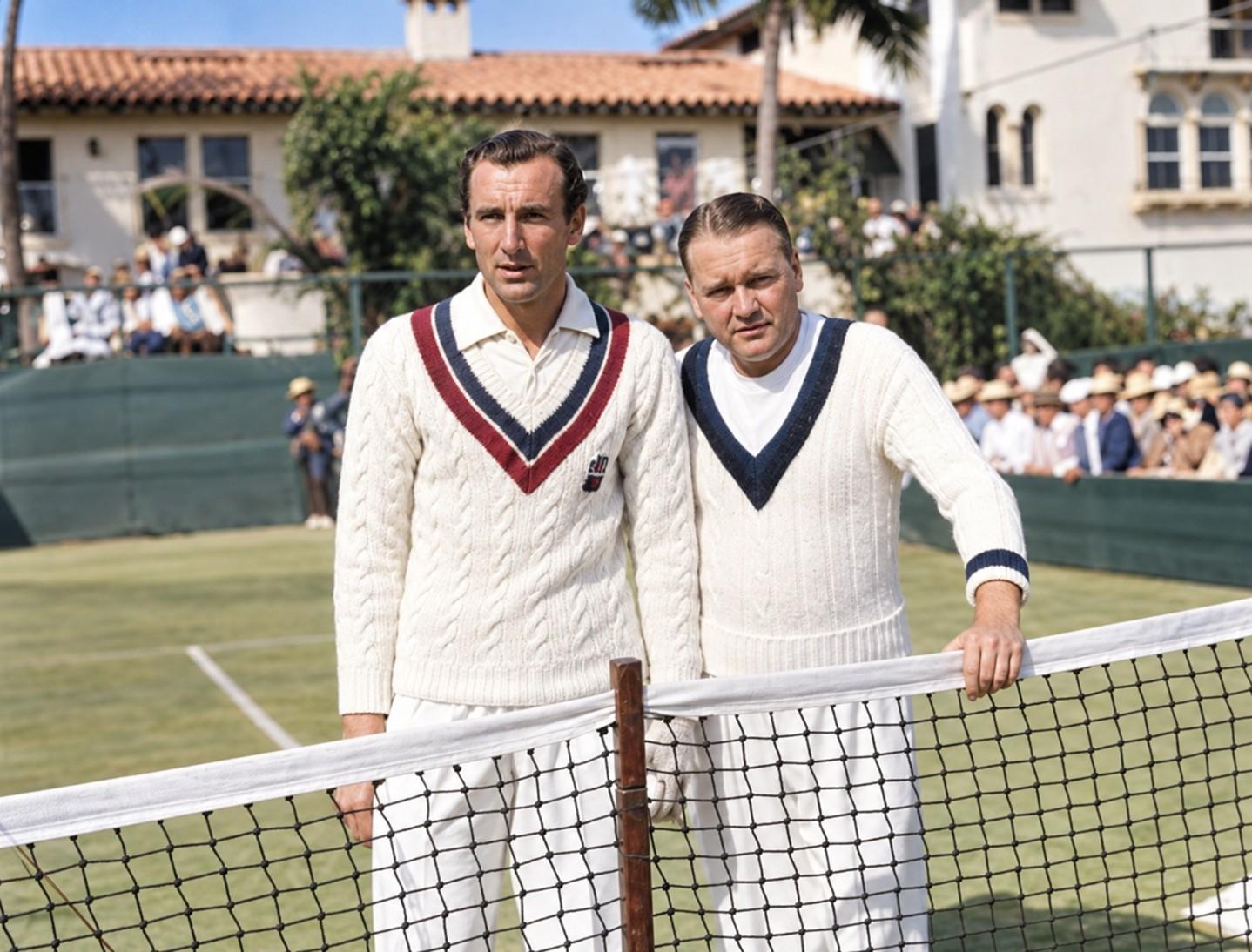 Fred Perry et Vincent Richards à Palm Beach en 1940