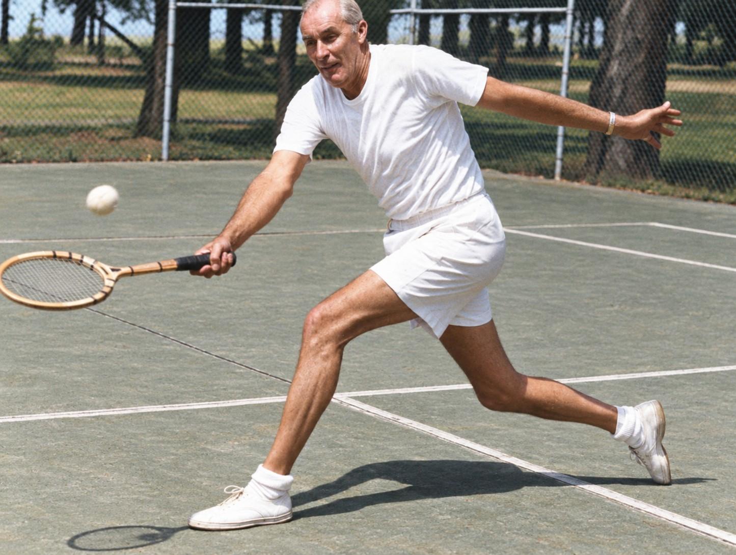 Bill Tilden encore en action en 1951