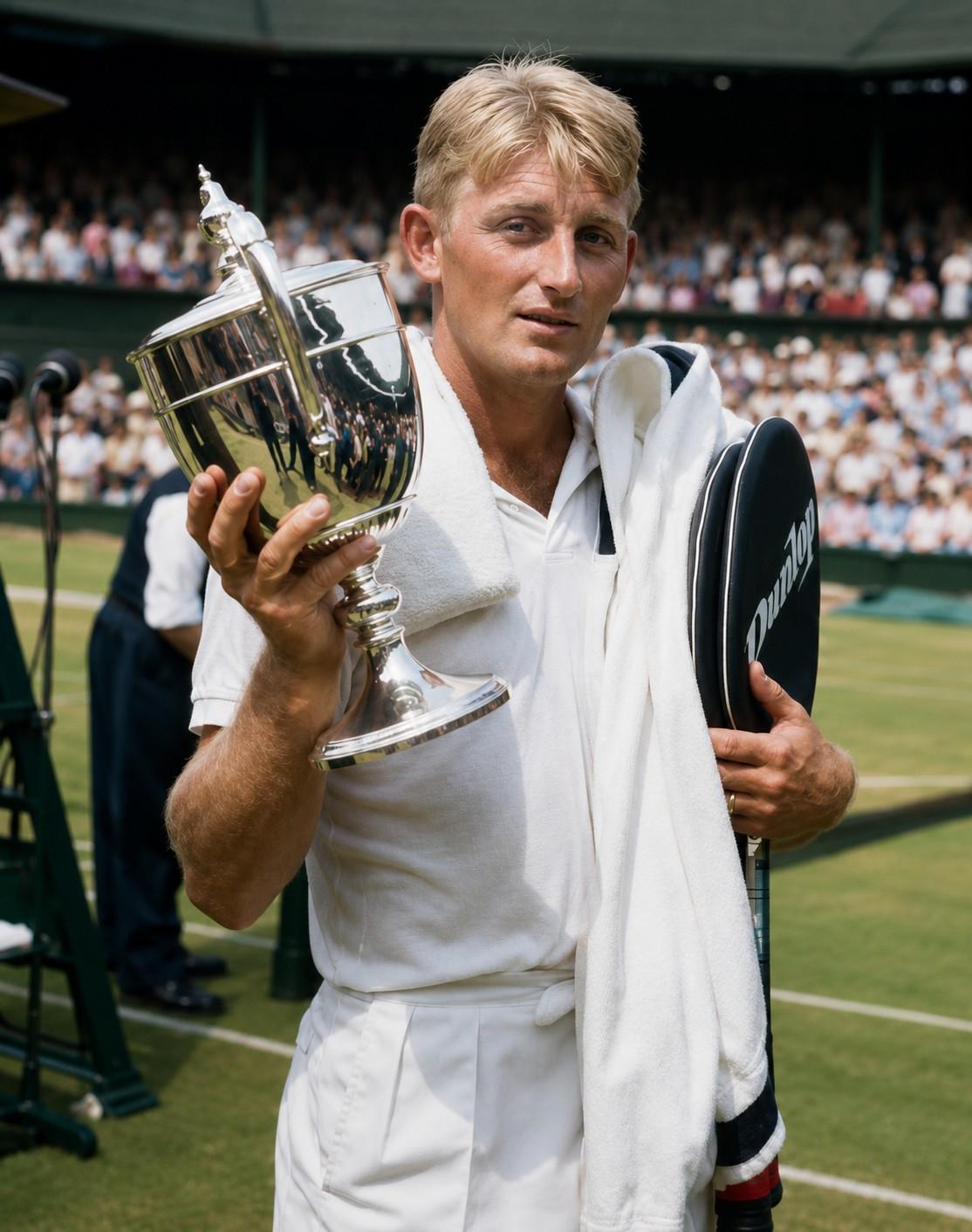Lew Hoad, vainqueur de Wimbledon en 1957