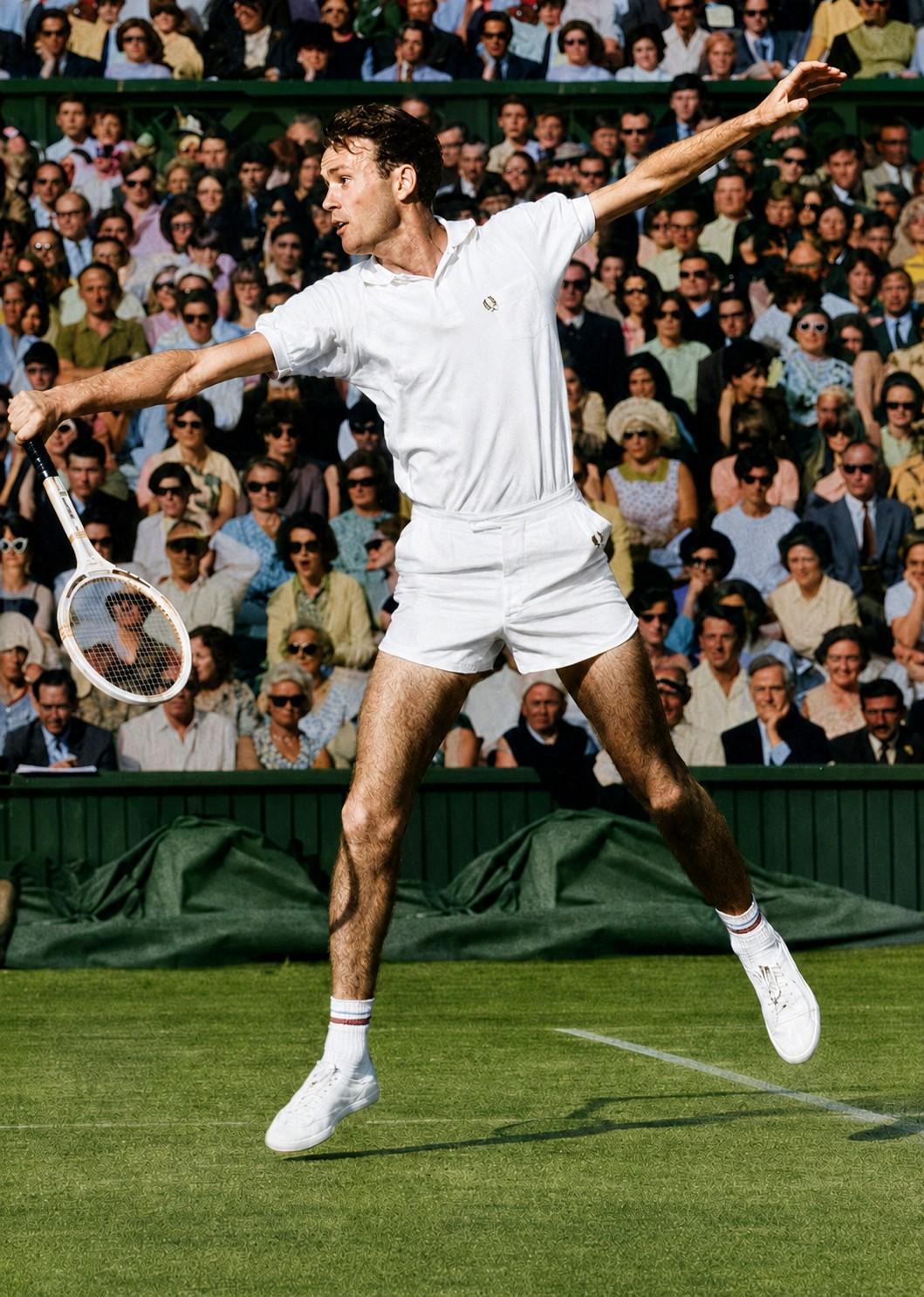 Cliff Drysdale à Wimbledon en 1966