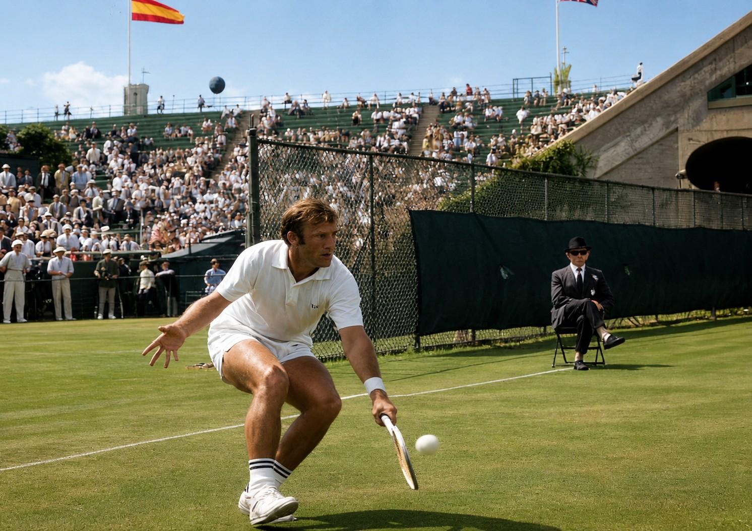 John Newcombe aux Championnats des États-Unis en 1968