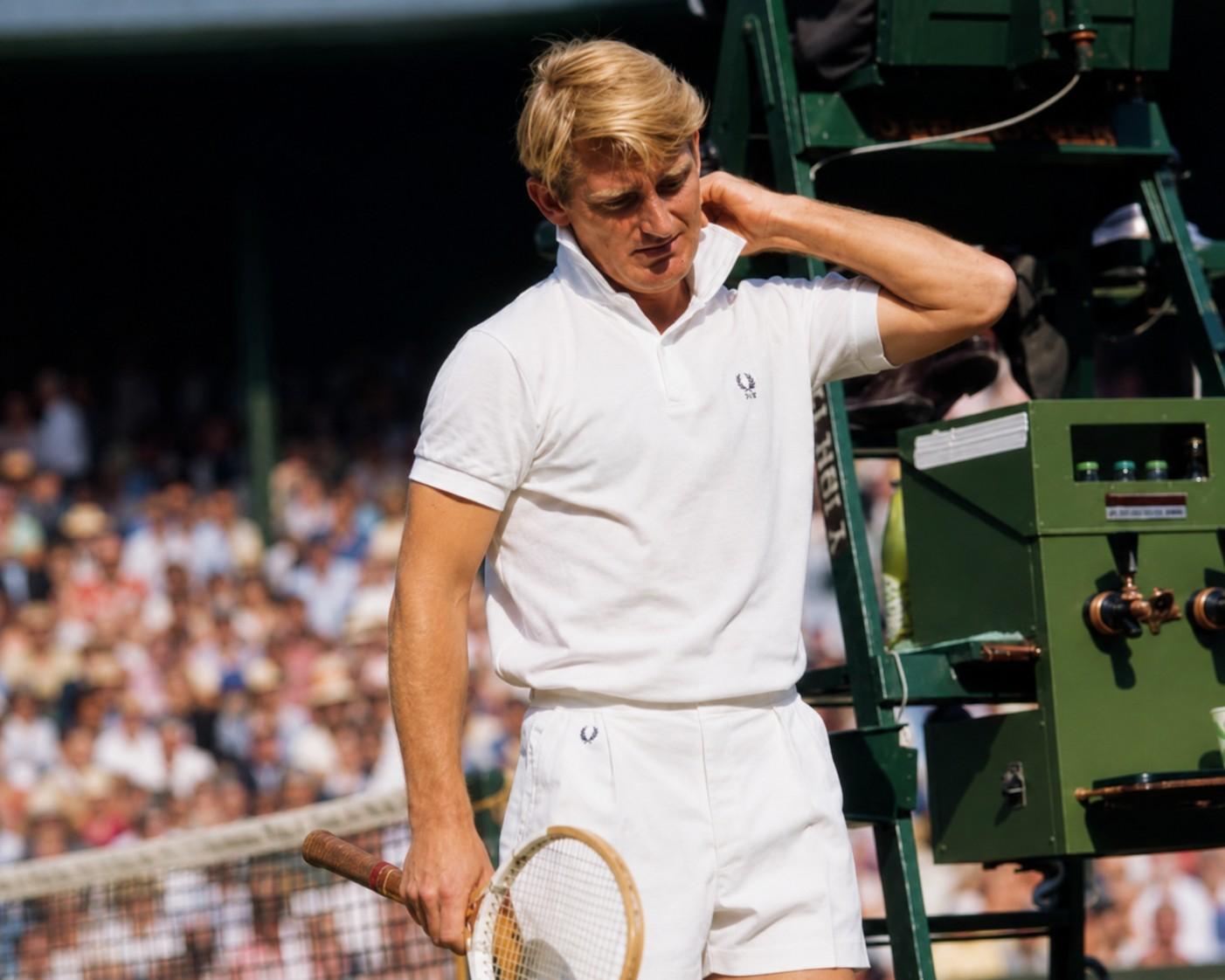 Lew Hoad à Wimbledon en 1968