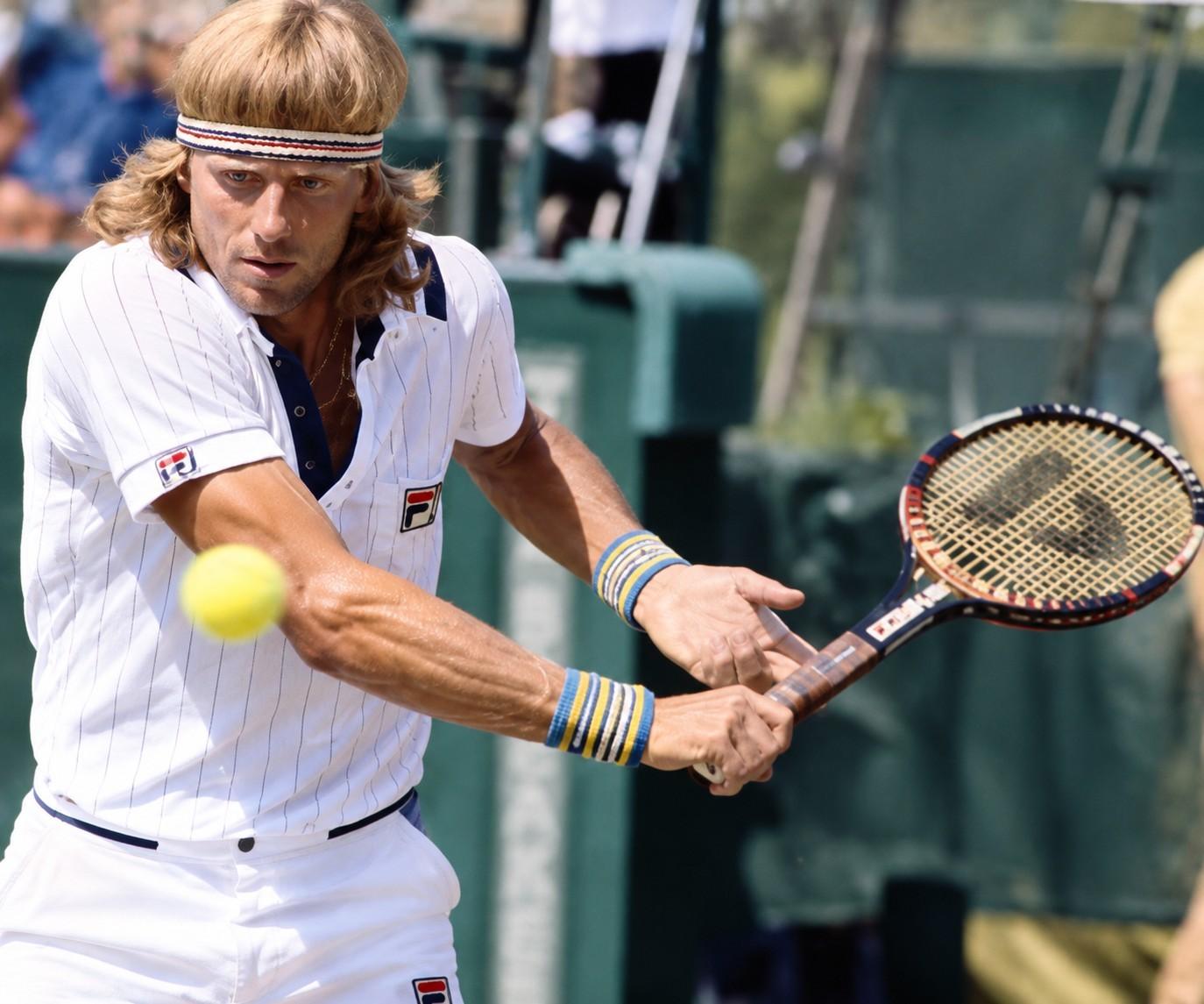 Bjorn Borg face à Roscoe Tanner à l'US Open 1980