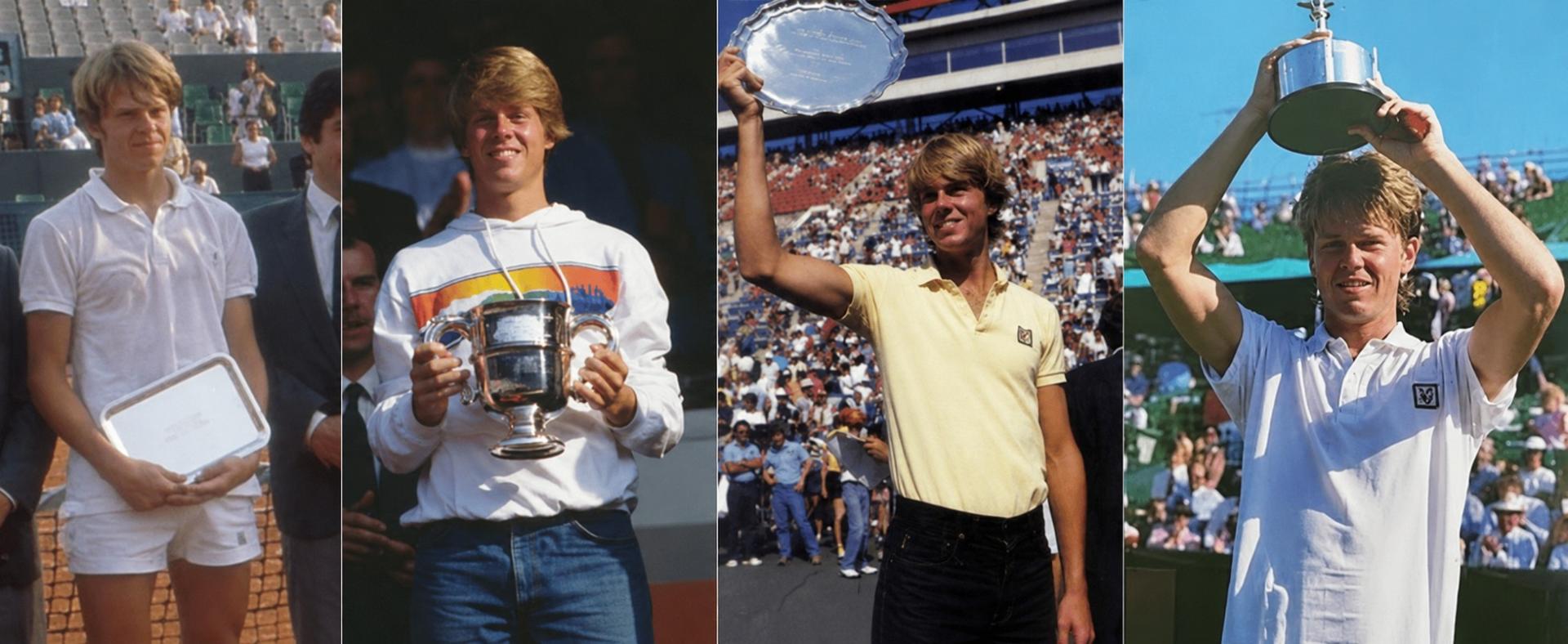 Stefan Edberg chez les juniors en 1983