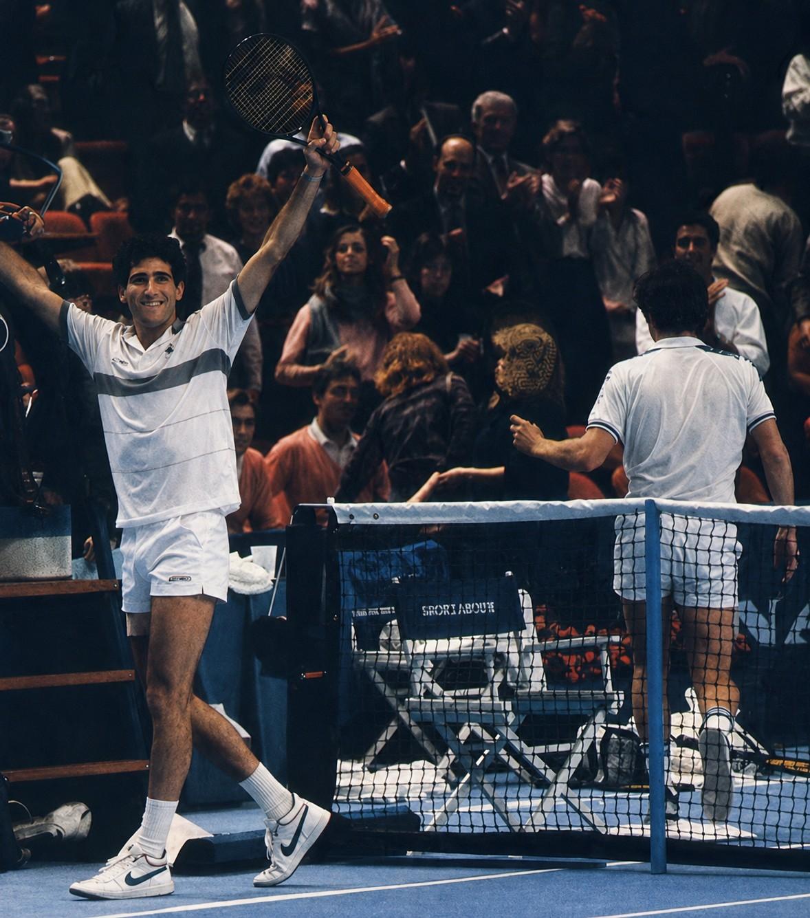 Brad Gilbert face à John McEnroe au Masters 1985