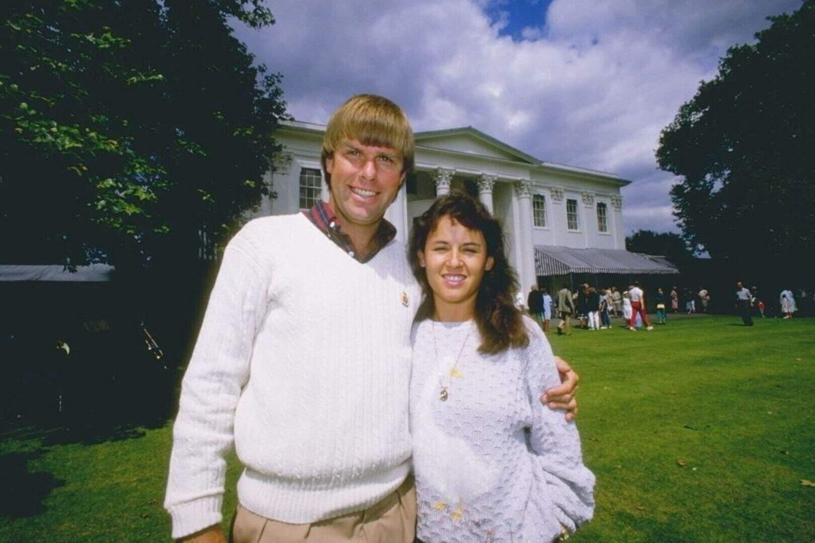 Roscoe Tanner avec son épouse à Hurlingham en 1987