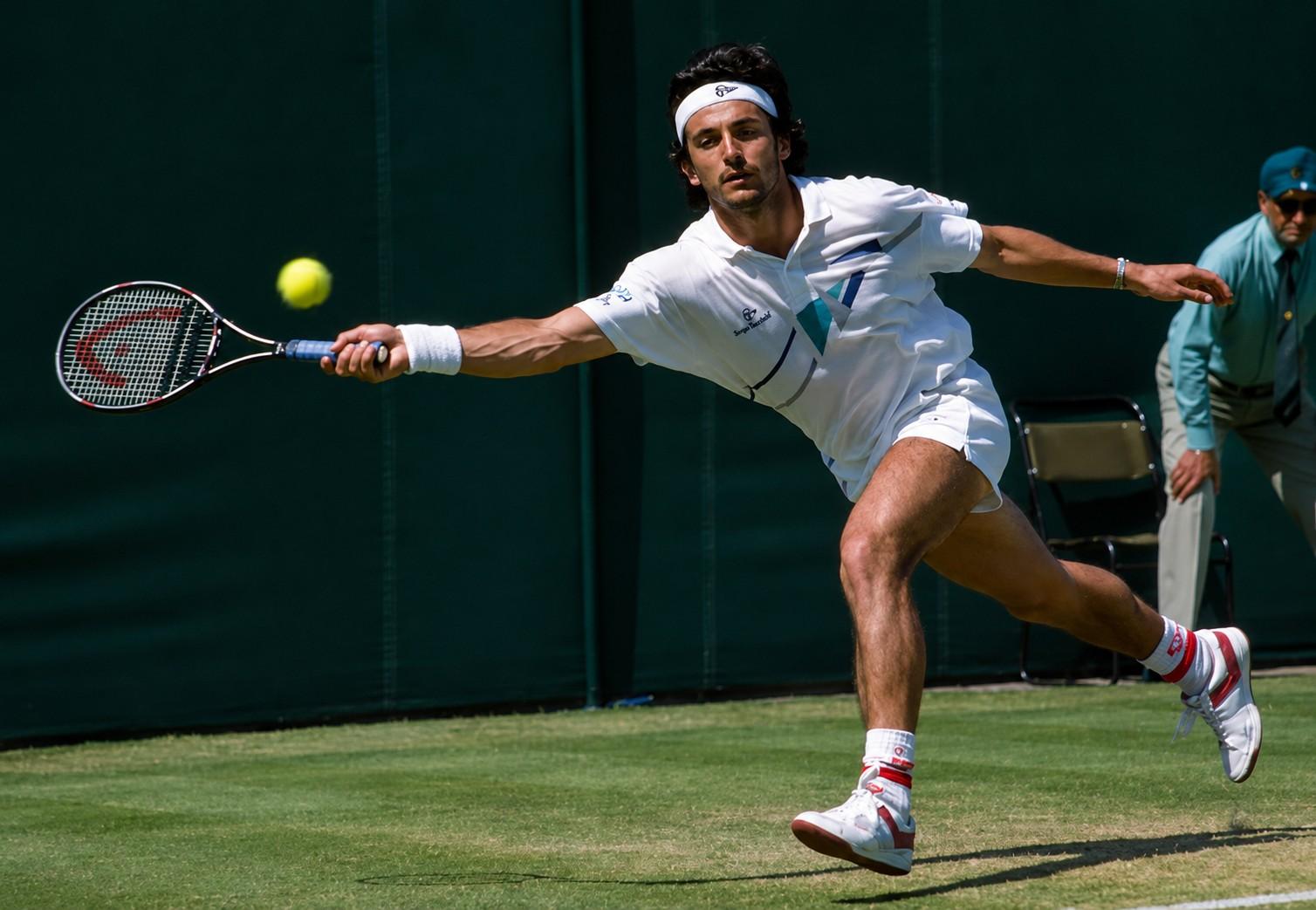 Emilio Sanchez à Wimbledon en 1987