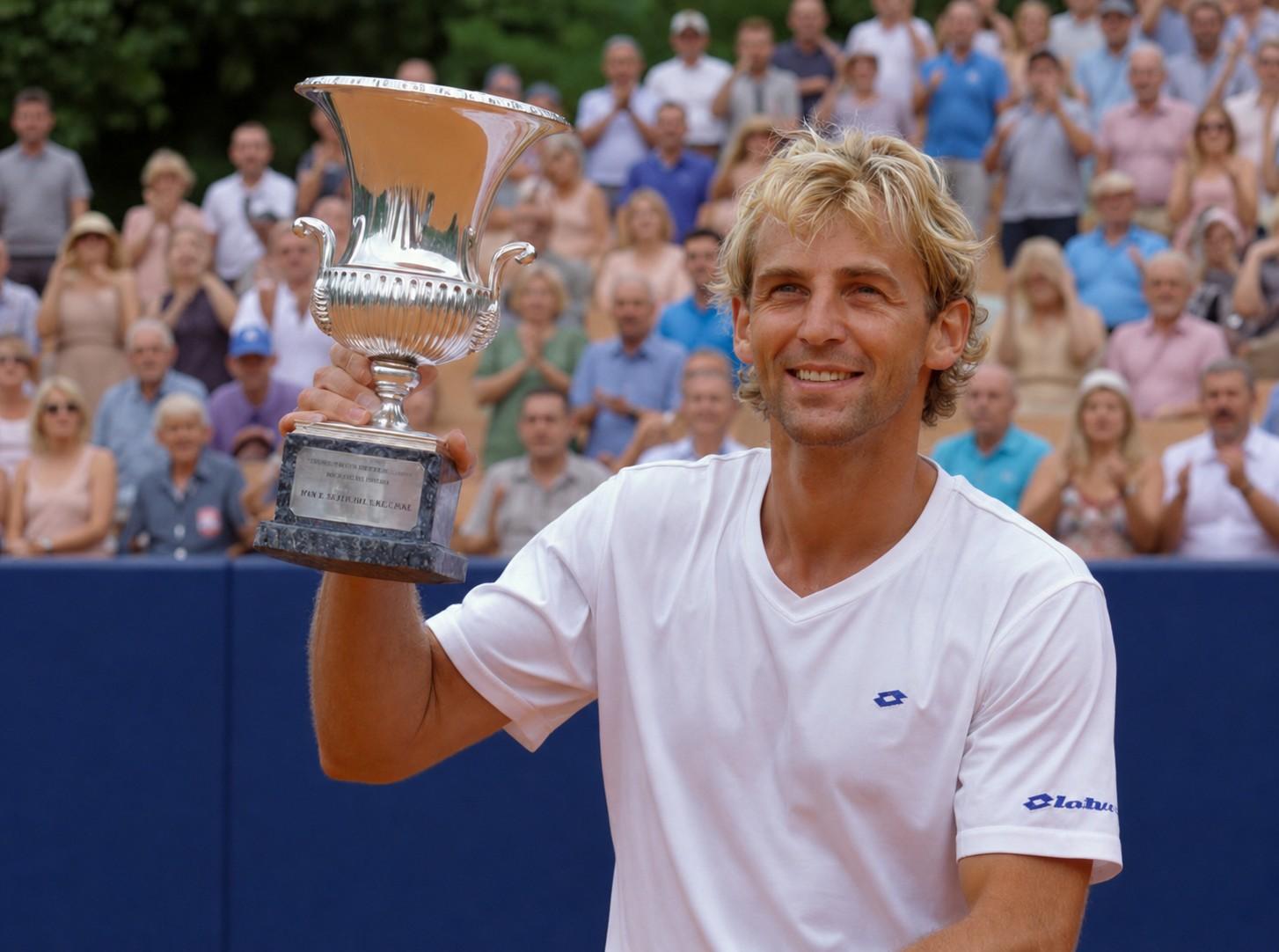 Thomas Muster &agrave; Rome en 1990