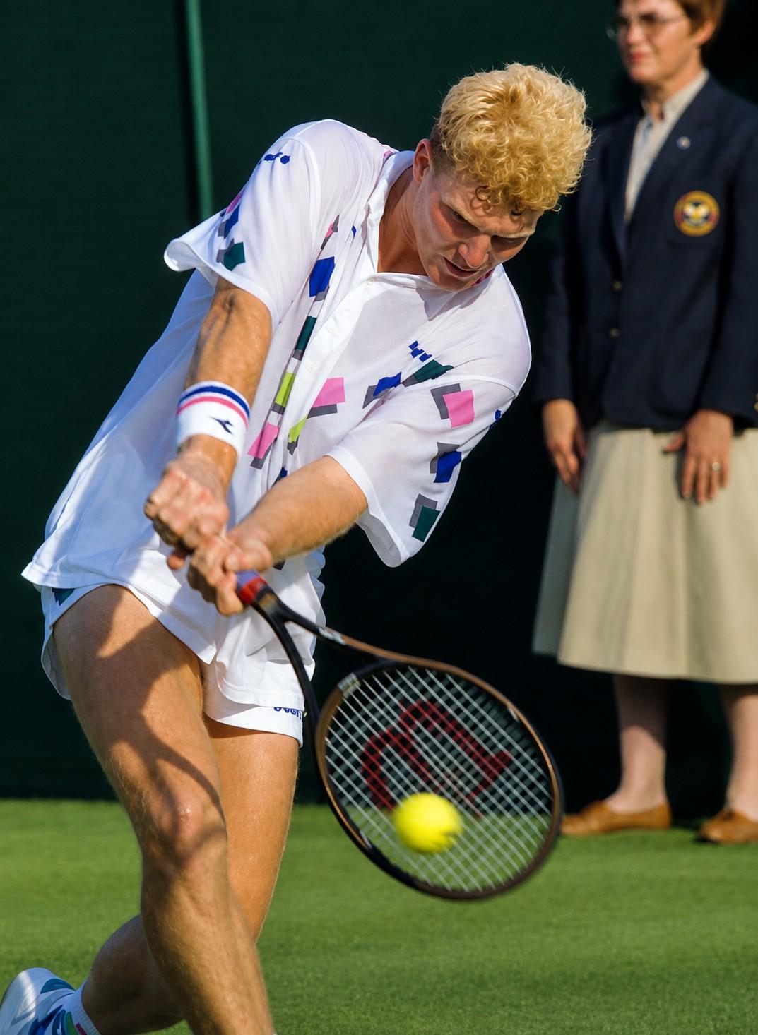 Jim Courier à Wimbledon en 1990