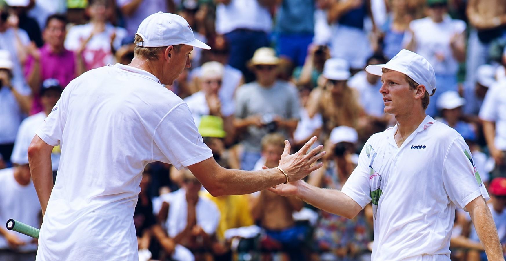 Marc Rosset et Jim Courier aux Jeux olympiques de Barcelone en 1992
