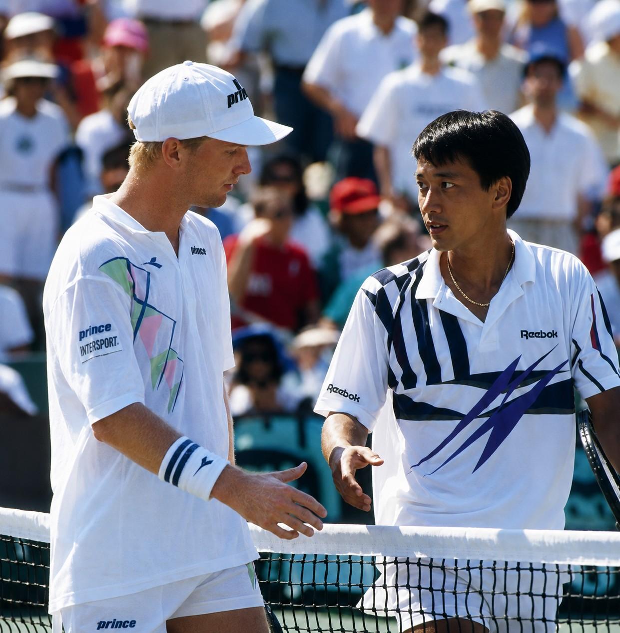 Jim Courier et Michael Chang à Miami en 1992