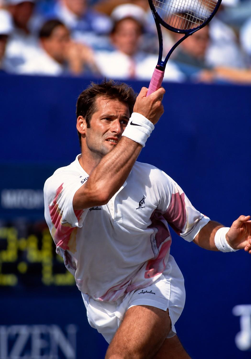 Karel Novacek en coup droit à l'US Open en 1994