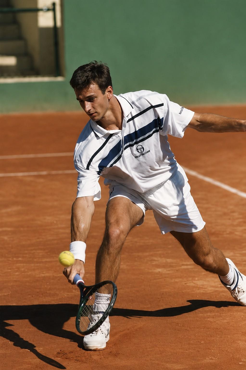 Carlos Costa sur terre battue en 1996