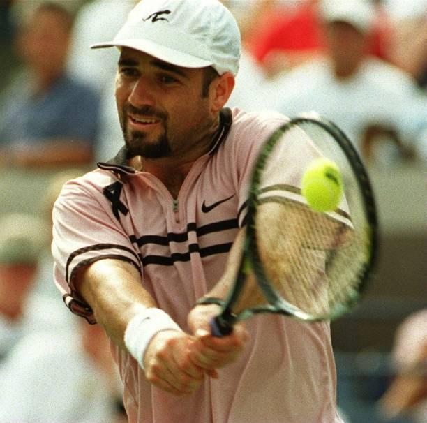 Andre Agassi &agrave; l'US Open en 1997