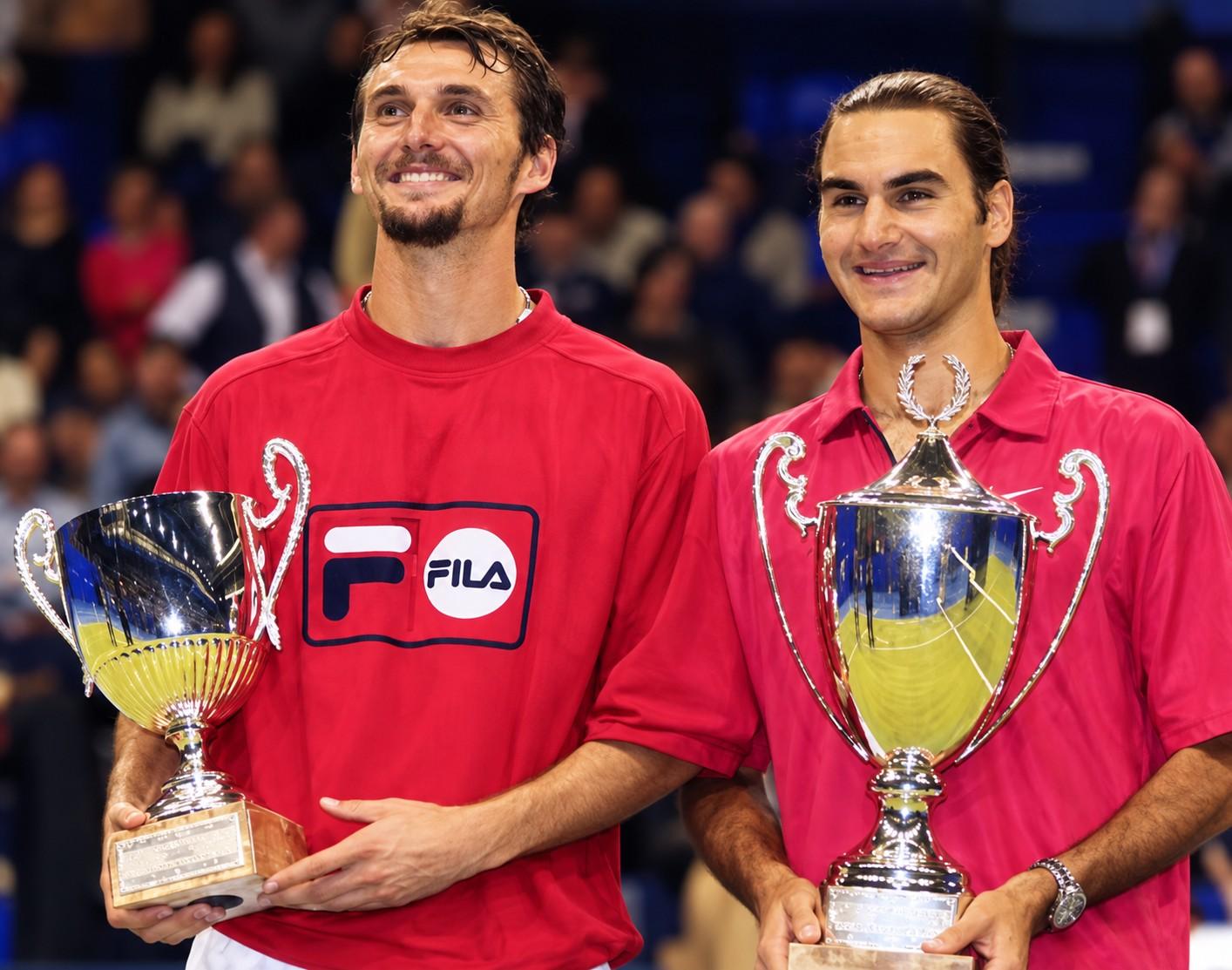 Roger Federer remporte son premier titre ATP à Milan en 2001