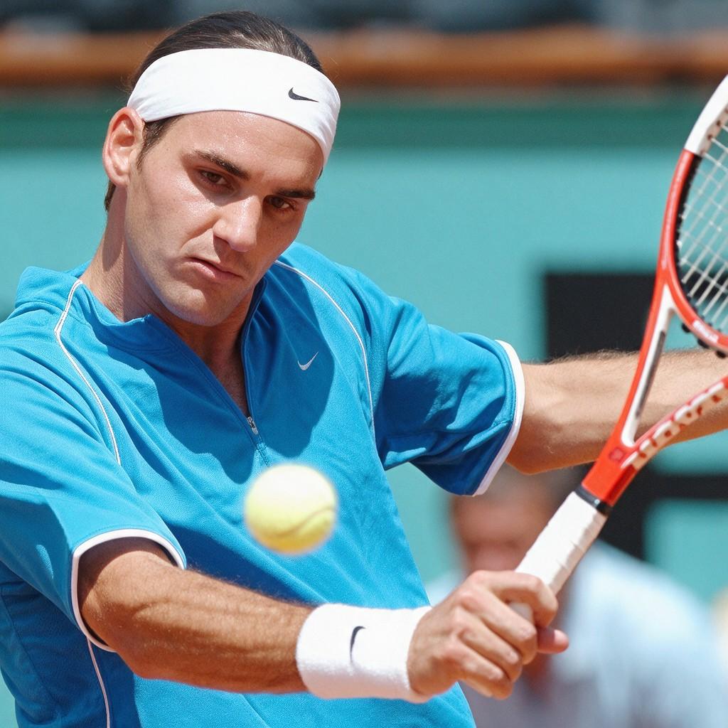 Roger Federer et Alex Corretja à Roland-Garros en 2001