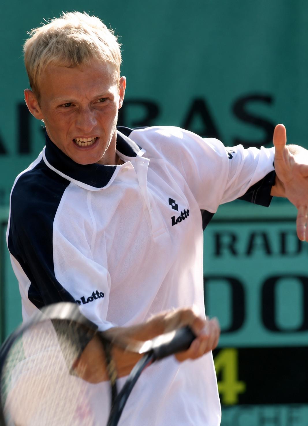 Nikolay Davydenko à Roland-Garros en 2001