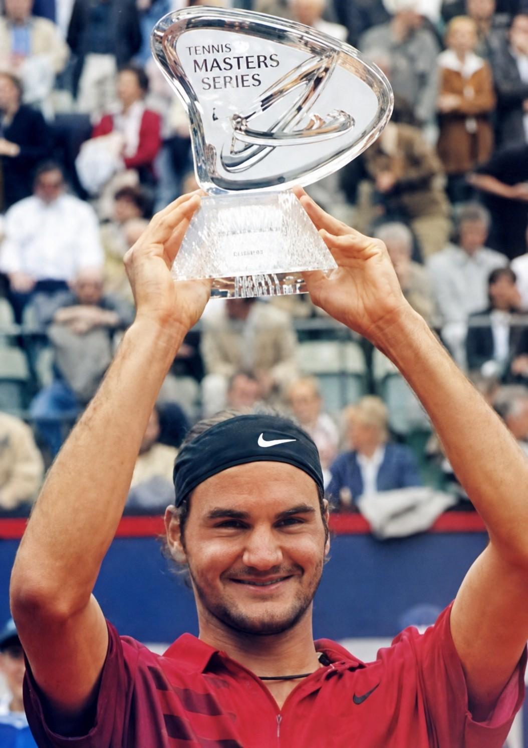 Roger Federer à Hambourg en 2002
