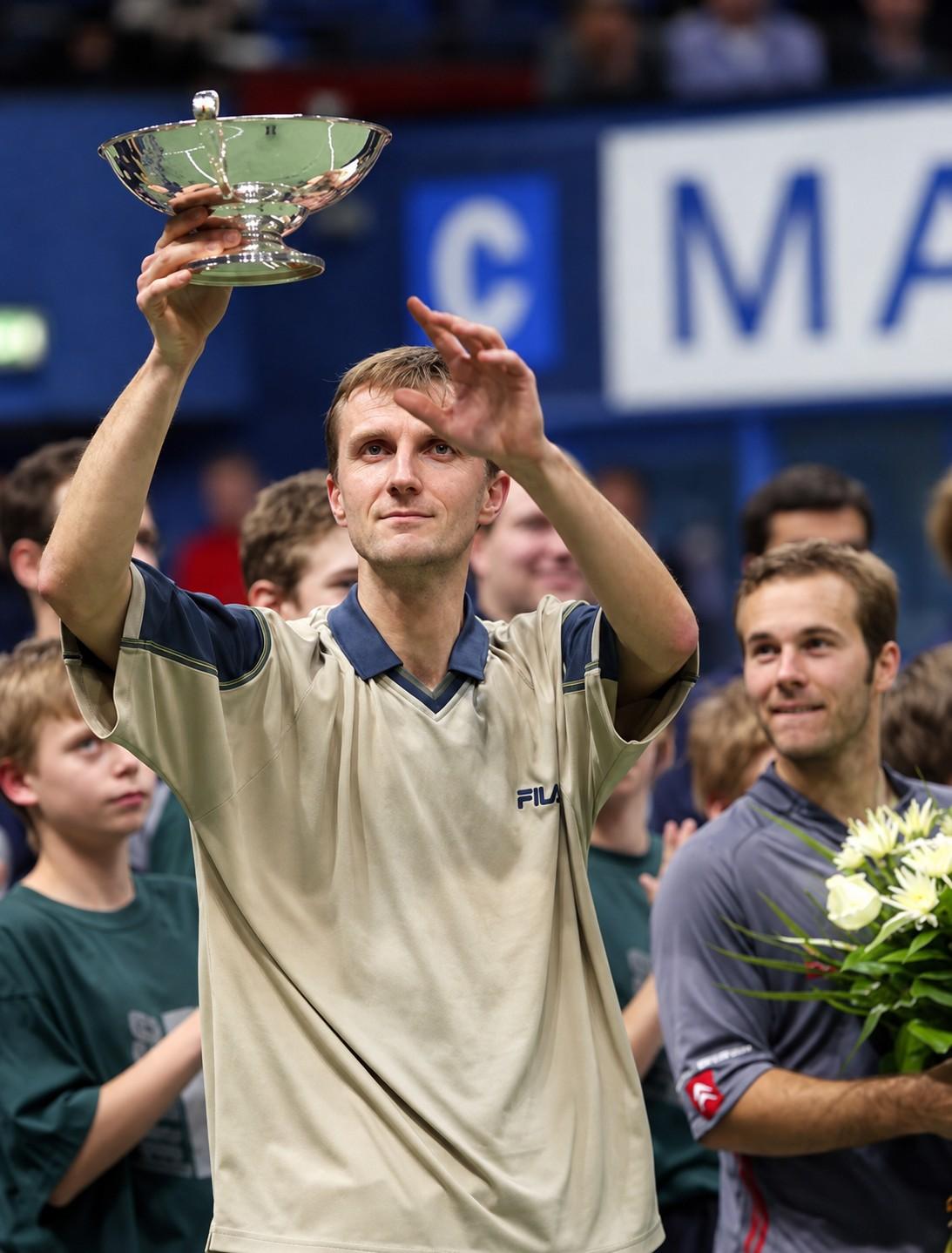 Karol Kucera avec le trophée de Copenhague en 2003