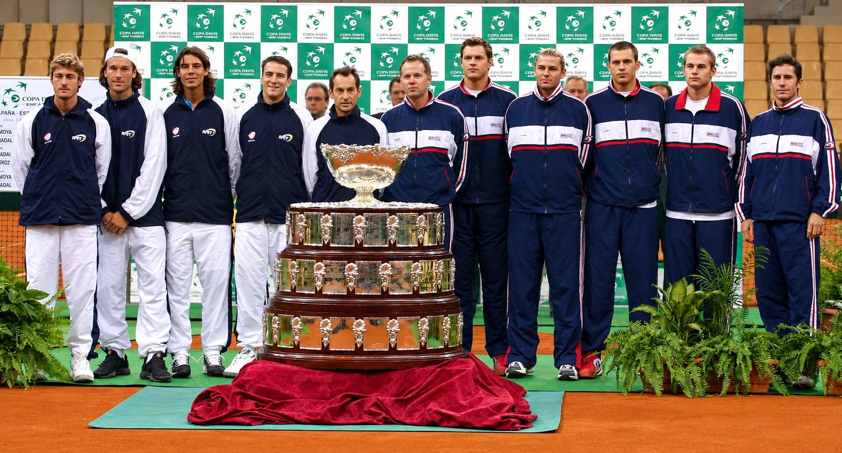 Équipes d'Espagne et des États-Unis en Coupe Davis en 2004