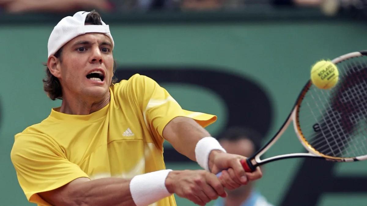 Paul-Henri Mathieu face à Rafael Nadal à Roland-Garros en 2006