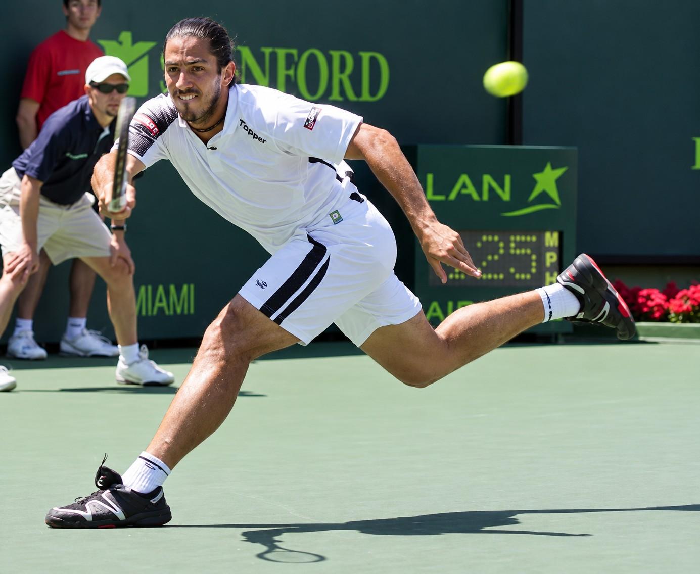 Guillermo Cañas en action à Miami en 2007