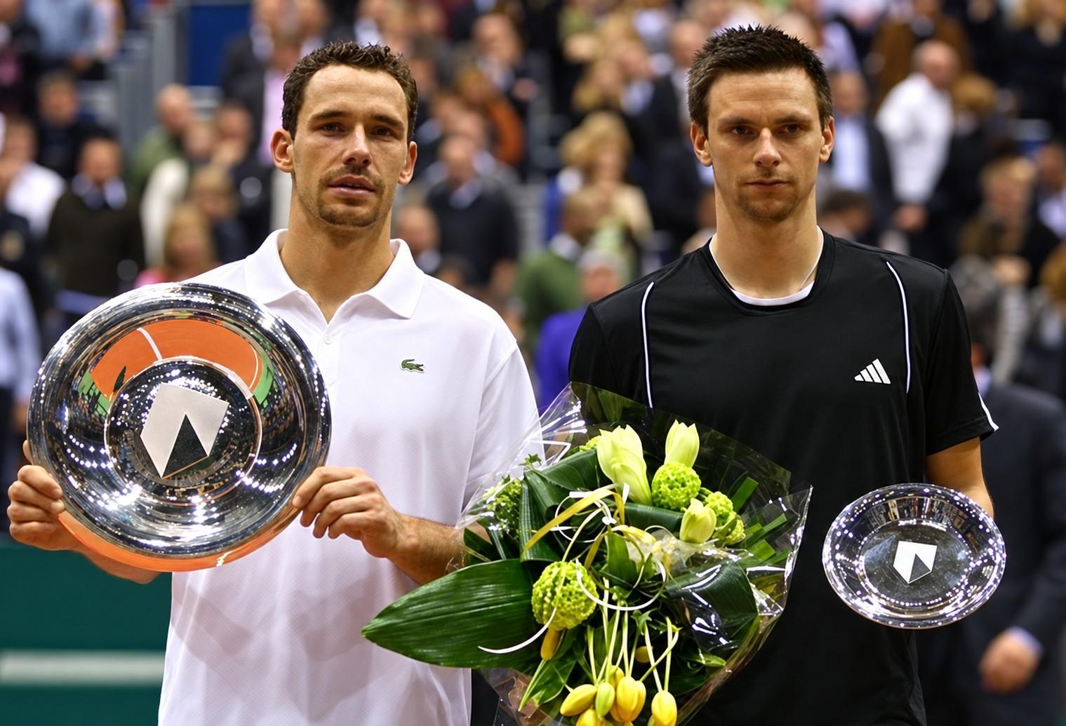 Michael Llodra et Robin Söderling à Rotterdam en 2008
