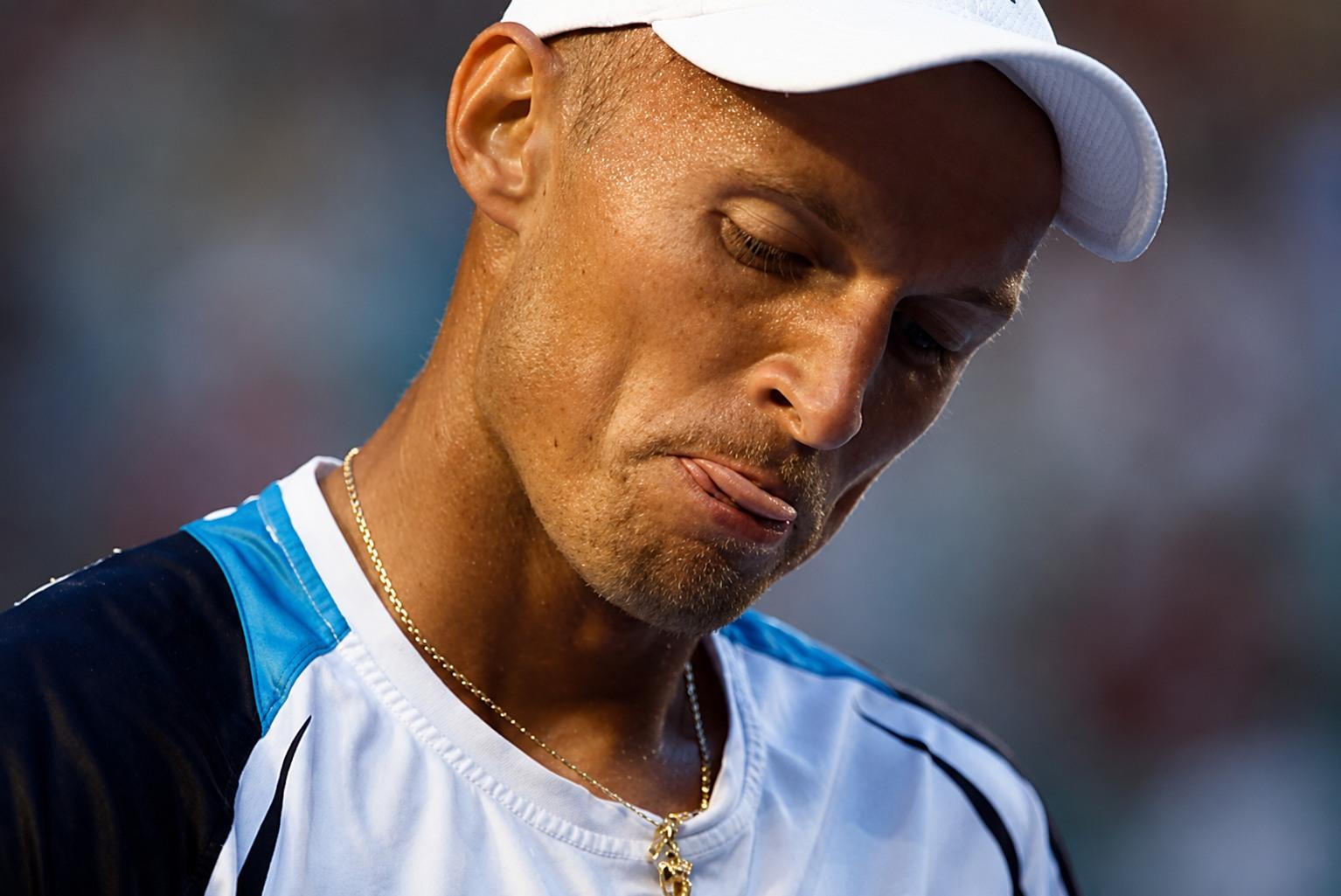 Nikolay Davydenko face à Roger Federer en Australie 2010