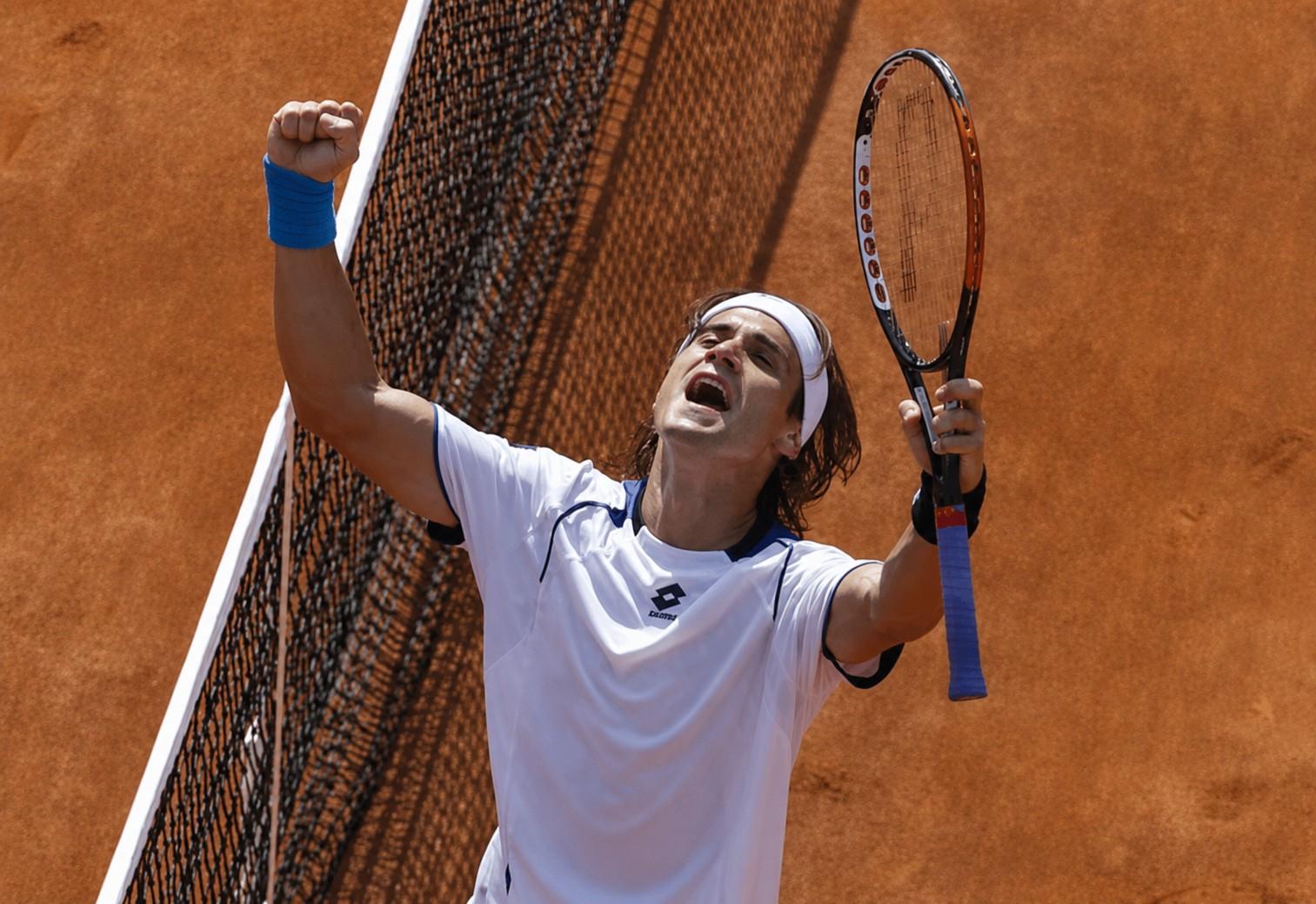 David Ferrer contre Fernando Verdasco à Rome 2010