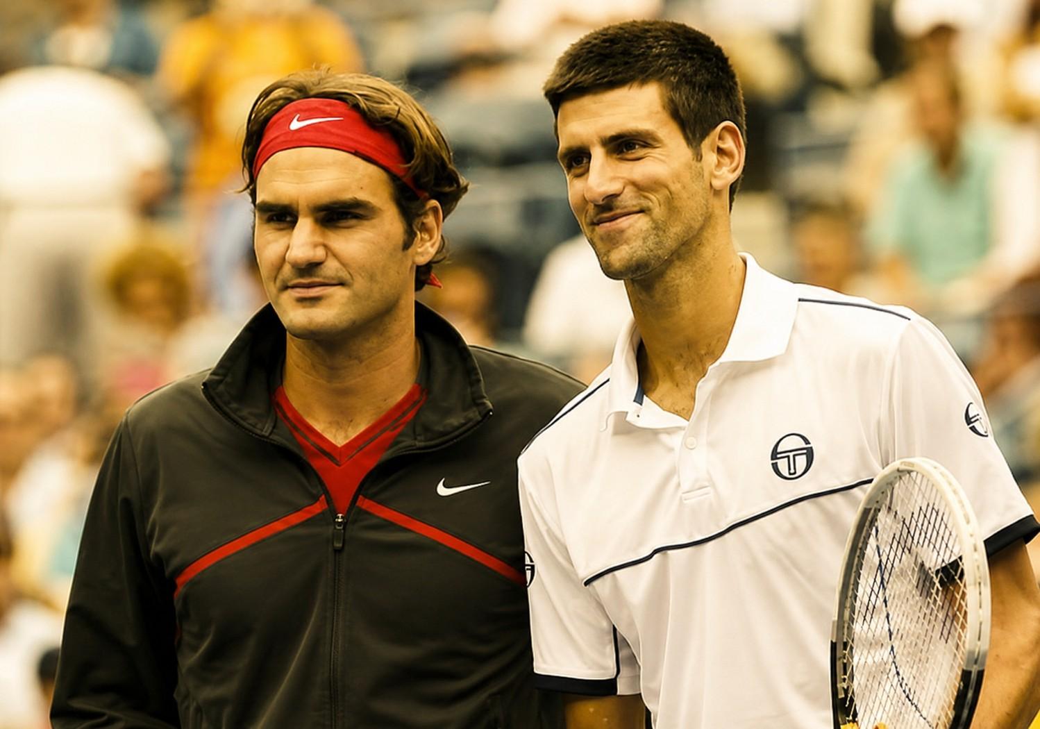Roger Federer et Novak Djokovic