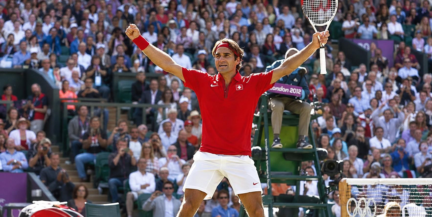 Roger Federer face à Juan Martin del Potro aux Jeux olympiques 2012