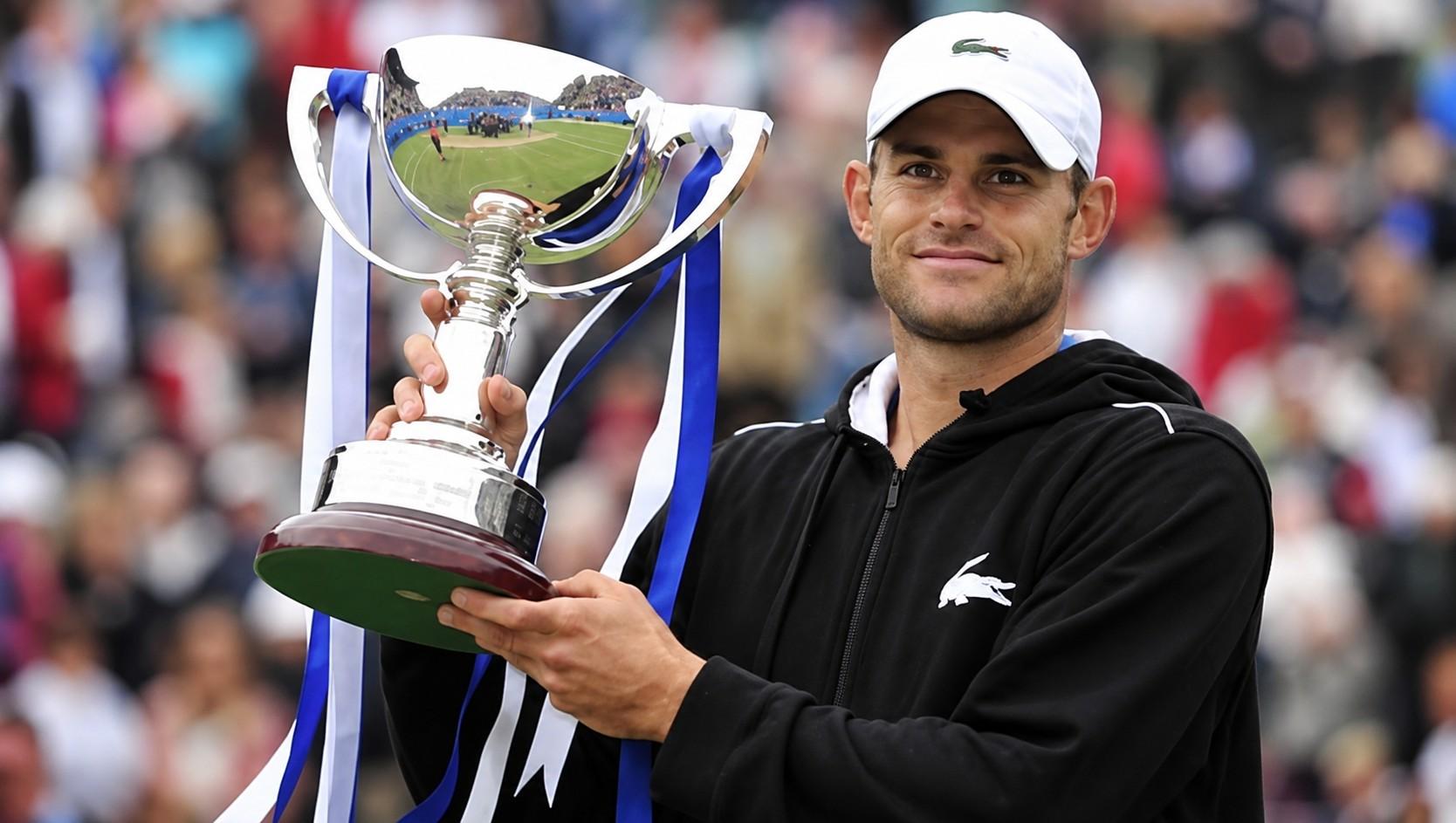 Andy Roddick à Eastbourne en 2012.