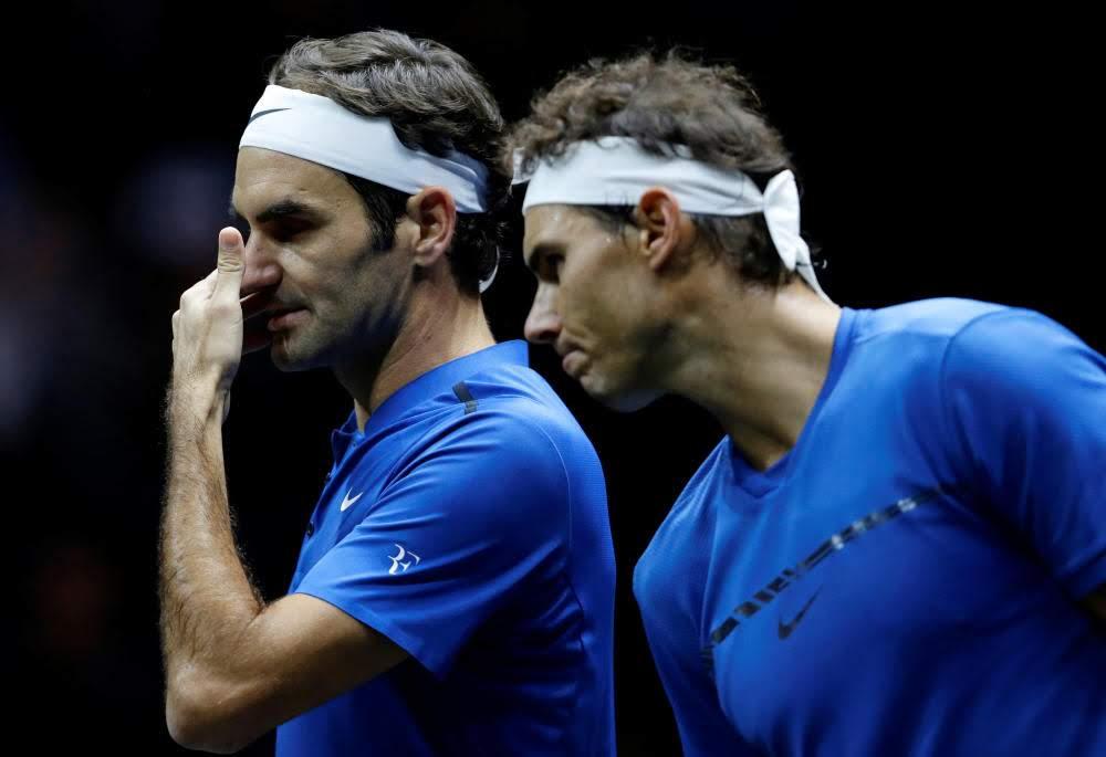 Roger Federer et Rafael Nadal à la Laver Cup