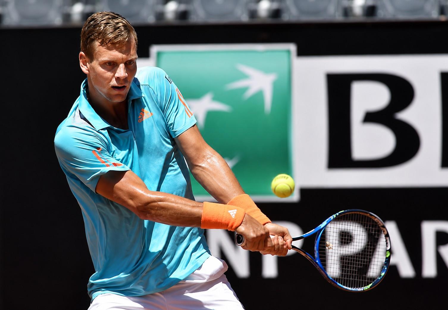 Tomas Berdych à Rome en 2017
