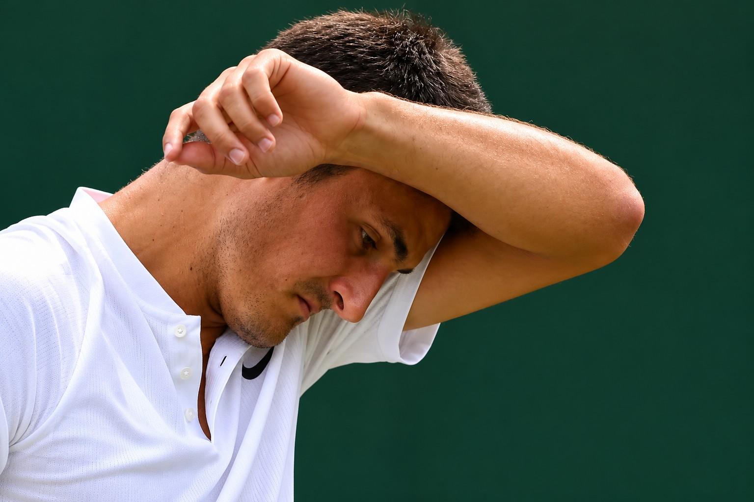 Bernard Tomic à Wimbledon en 2017