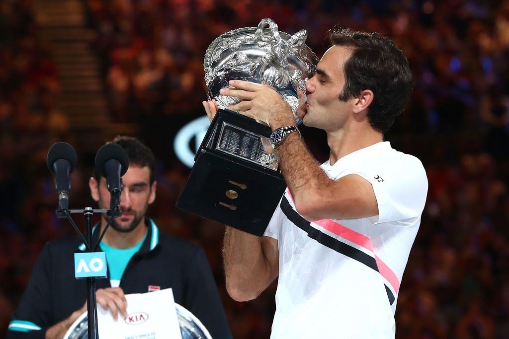 Roger Federer et Marin Cilic à l'Open d'Australie 2018