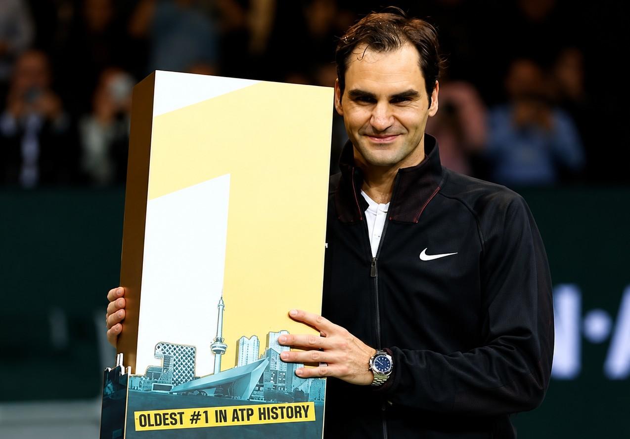 Roger Federer à Rotterdam en 2018