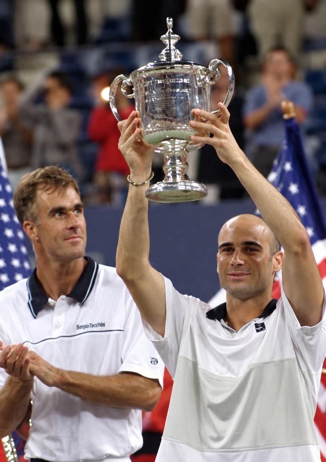 Andre Agassi et Todd Martin &agrave; l'US Open 1999