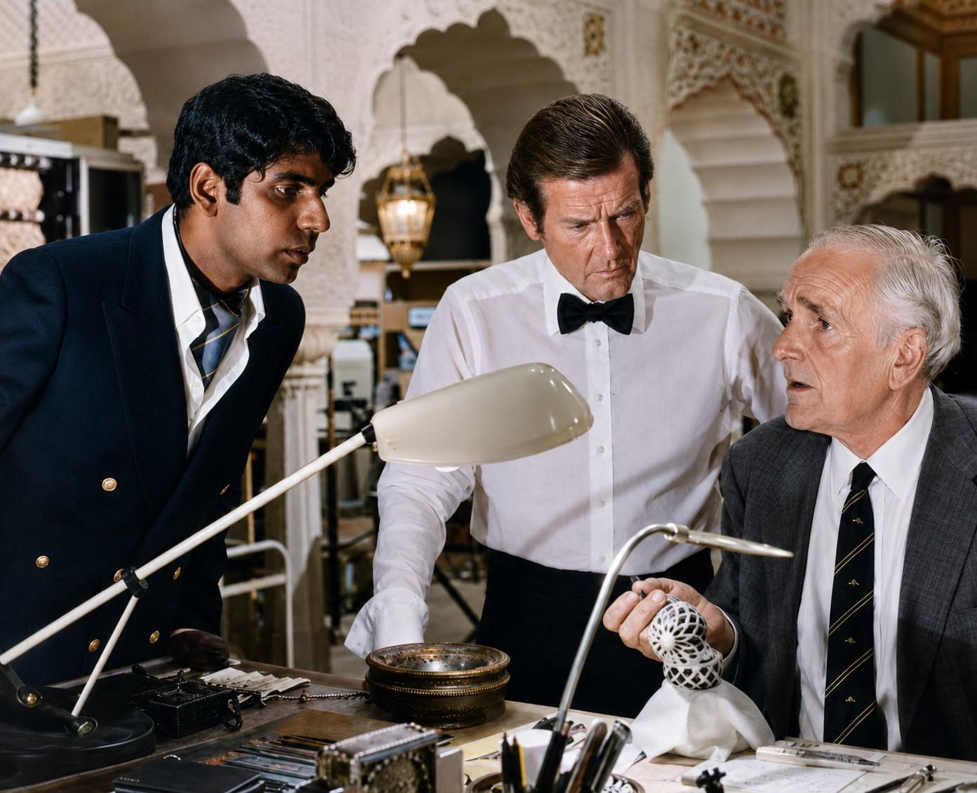 Vijay Amritraj sur le tournage d'Octopussy