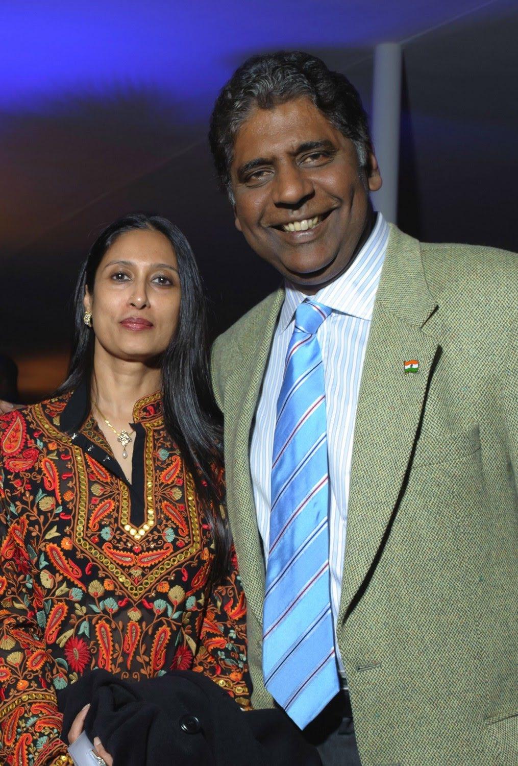 Shyamala et Vijay Amritraj