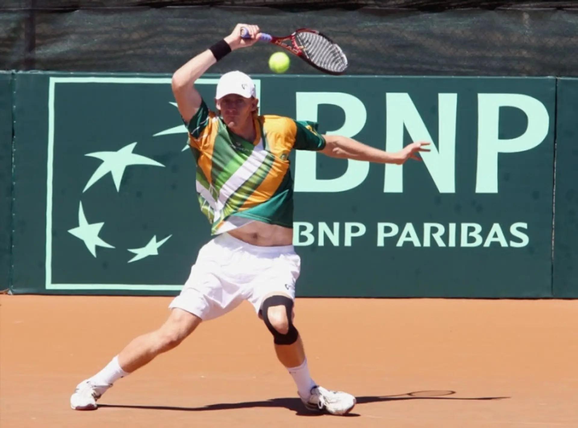 Kevin Anderson sous les couleurs de l'Afrique du Sud en Coupe Davis