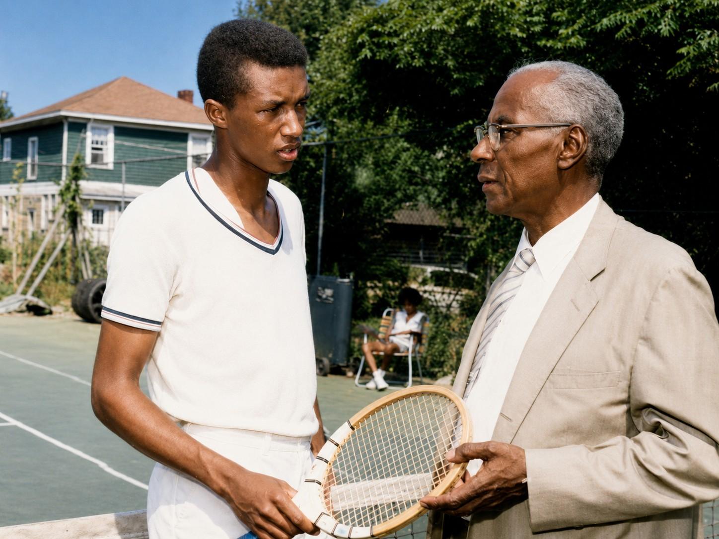 Arthur Ashe avec le docteur Robert Walter Johnson