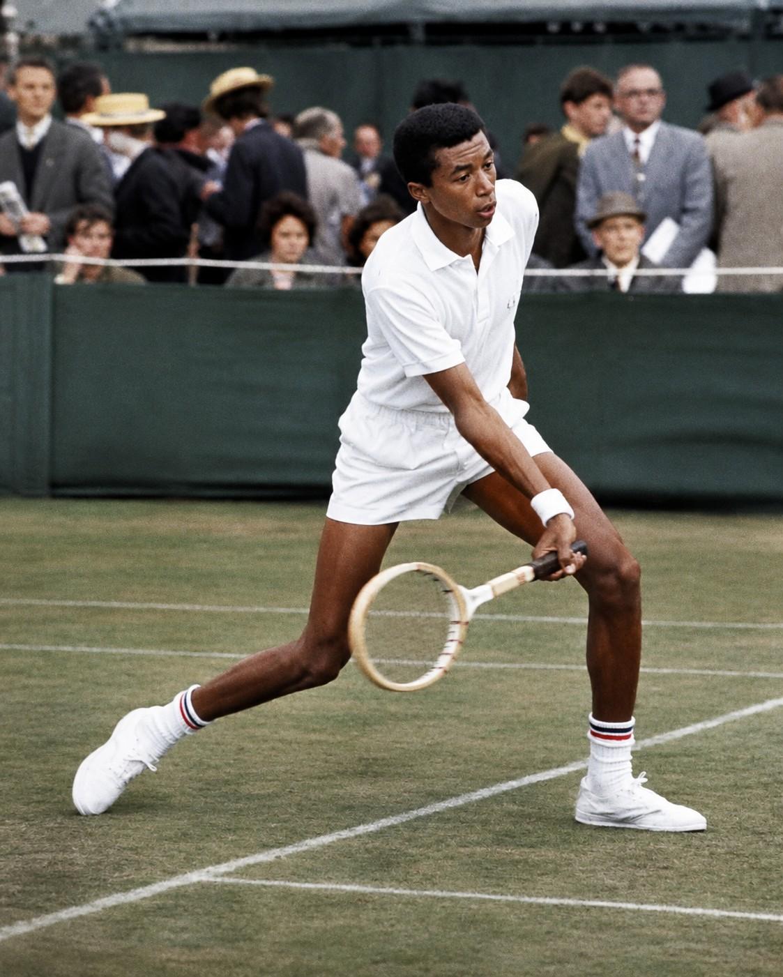 Arthur Ashe en action