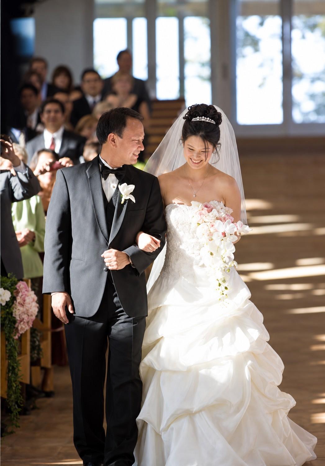 Michael Chang et Amber Liu le jour de leur mariage
