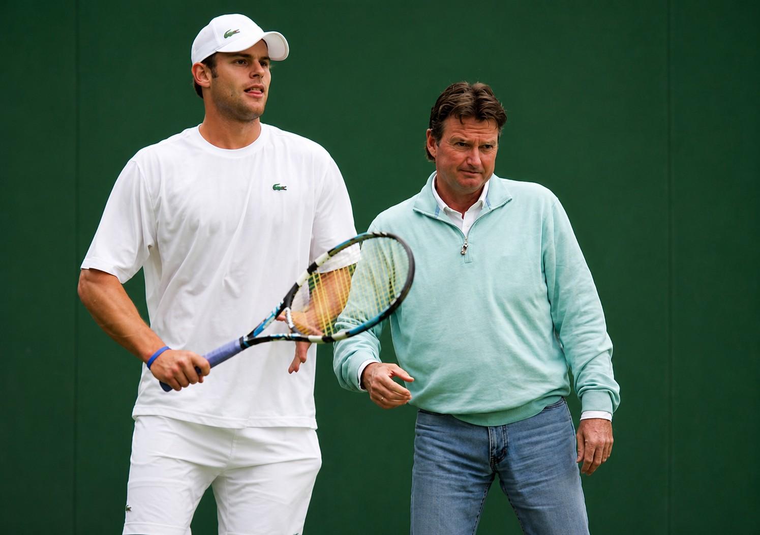 Jimmy Connors entraîne Andy Roddick