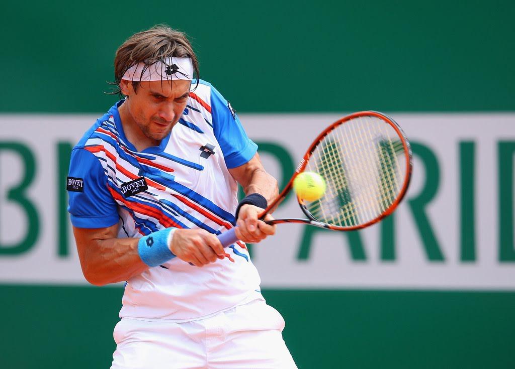 David Ferrer en fond de court