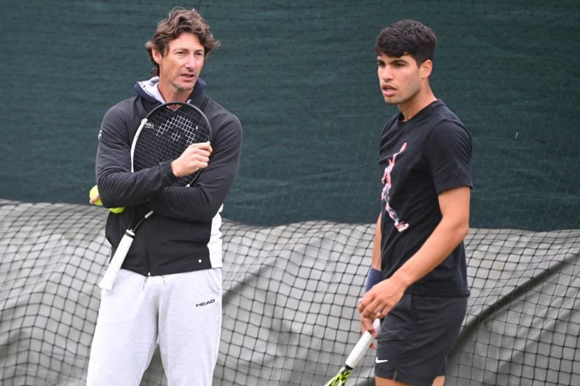 Juan Carlos Ferrero avec Carlos Alcaraz