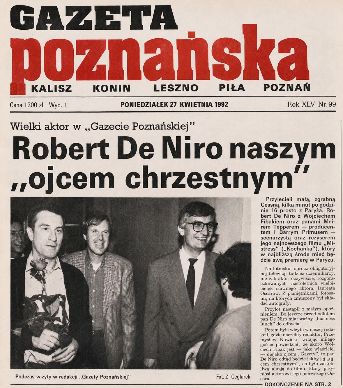 La Gazeta Poznańska dirigée par le groupe de Wojtek Fibak